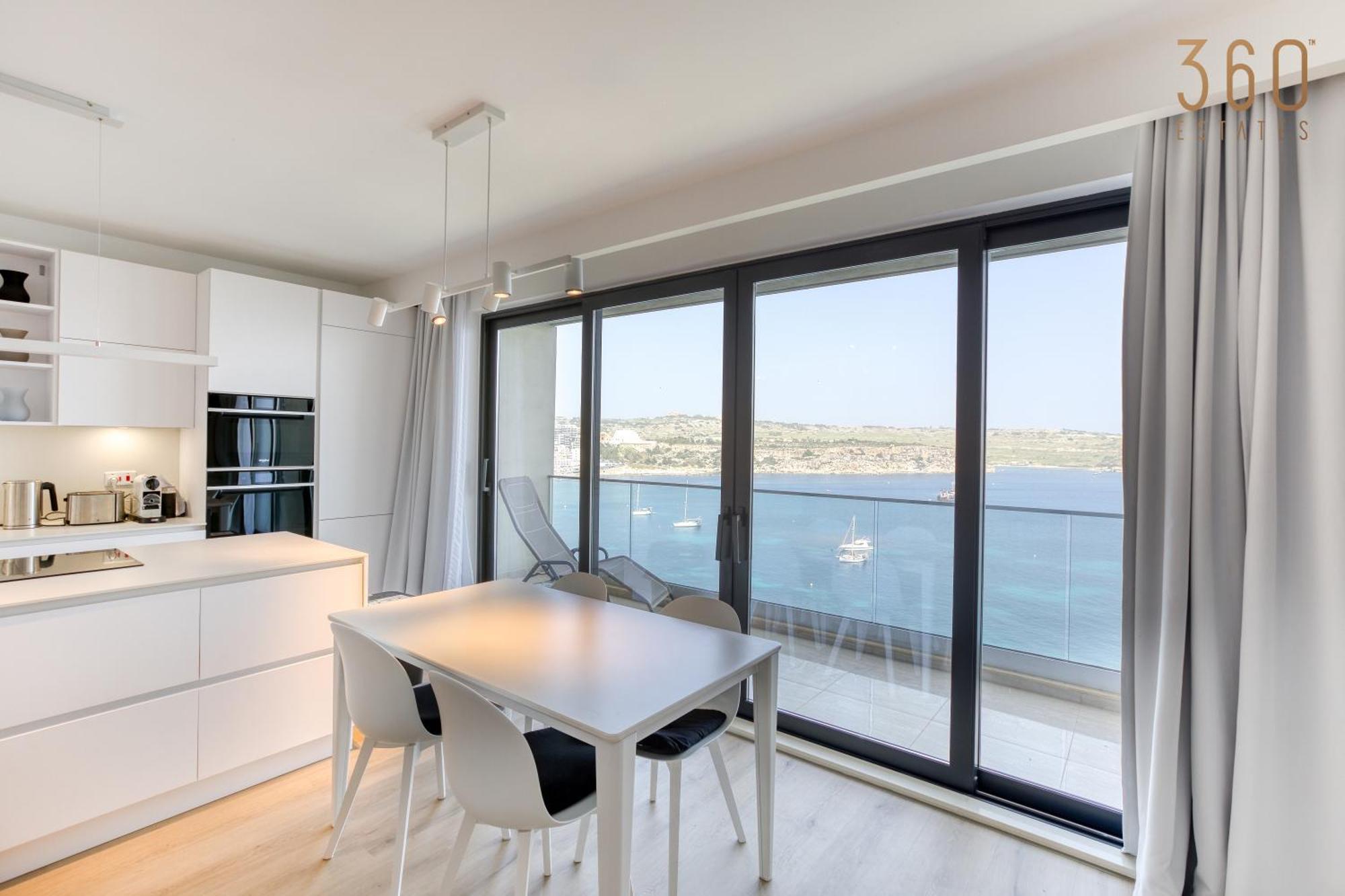 Designer 2Br Home With Stunning Views In St Pauls By 360 Estates San Pawl il-Baħar Eksteriør bilde