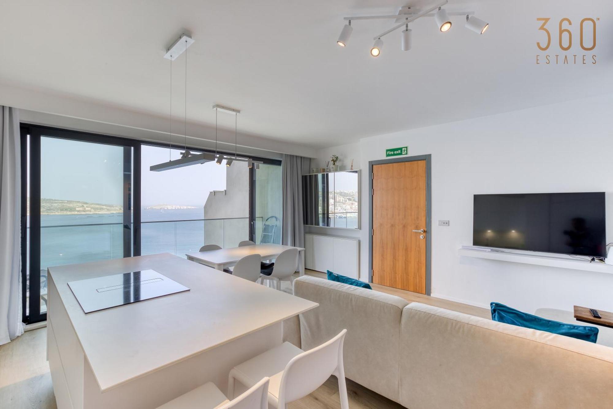 Designer 2Br Home With Stunning Views In St Pauls By 360 Estates San Pawl il-Baħar Eksteriør bilde