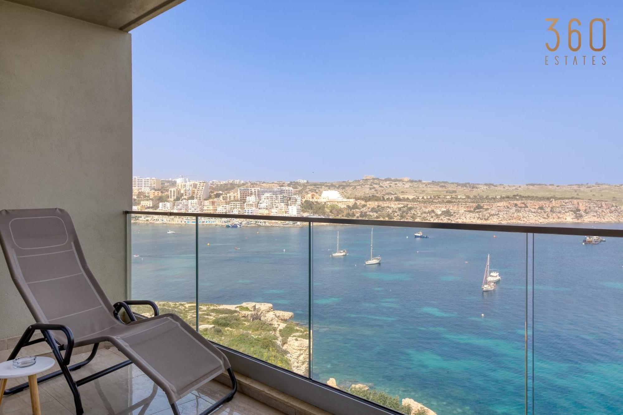 Designer 2Br Home With Stunning Views In St Pauls By 360 Estates San Pawl il-Baħar Eksteriør bilde